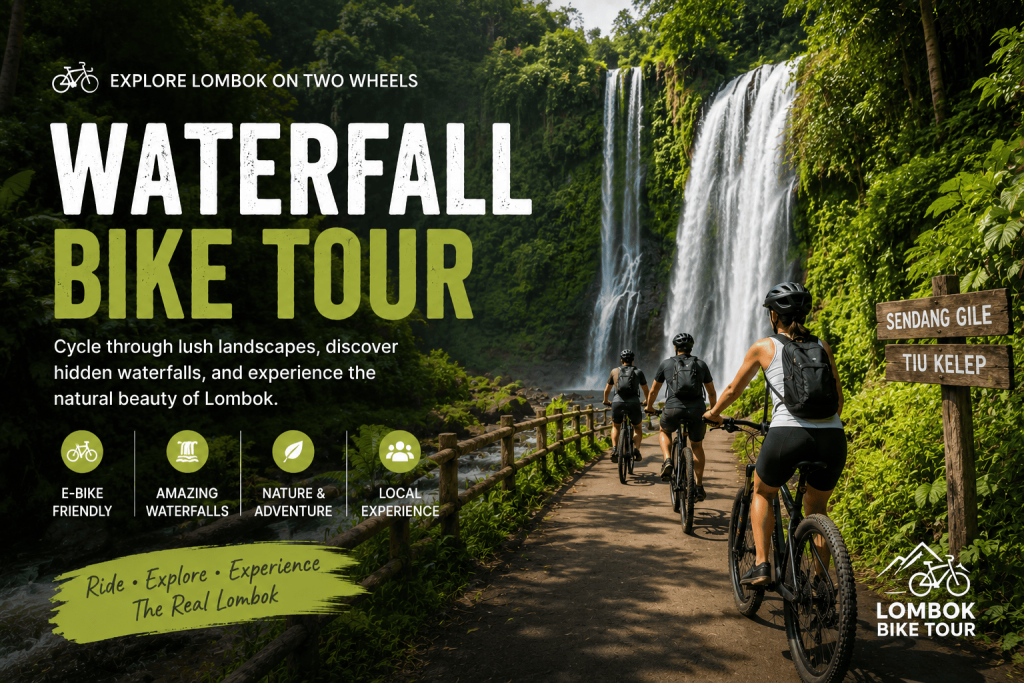Waterfall Lombok Bike Tour